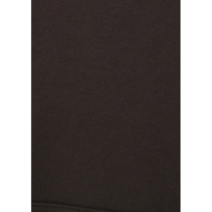 Mavi 1600361-70240 Mavi Logo Baskılı Kapüşonlu Kahverengi Sweatshirt