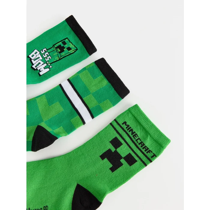 LCW Kids Karışık Minecraft Baskılı Erkek Çocuk Soket Çorap 5li