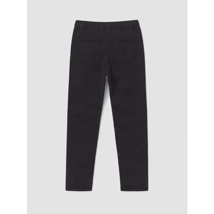 LCW Kids Siyah Slim Fit Erkek Çocuk Jean Pantolon