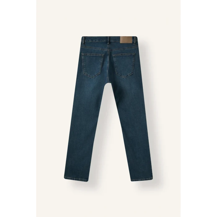 Defacto H5586AXNM41 Yeşil Sergio Regular Fıt Normal Bel Boru Paça Jean Pantolon