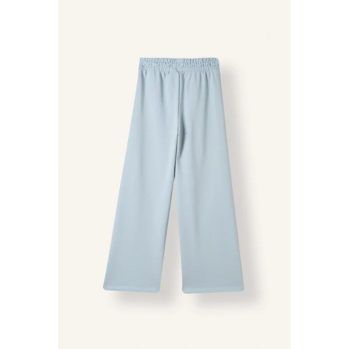 Defacto I5110A8BE343 Mavi Wide Leg Disney Lilo & Stitch Lisanslı Baskılı Eşofman Altı Kız Çocuk