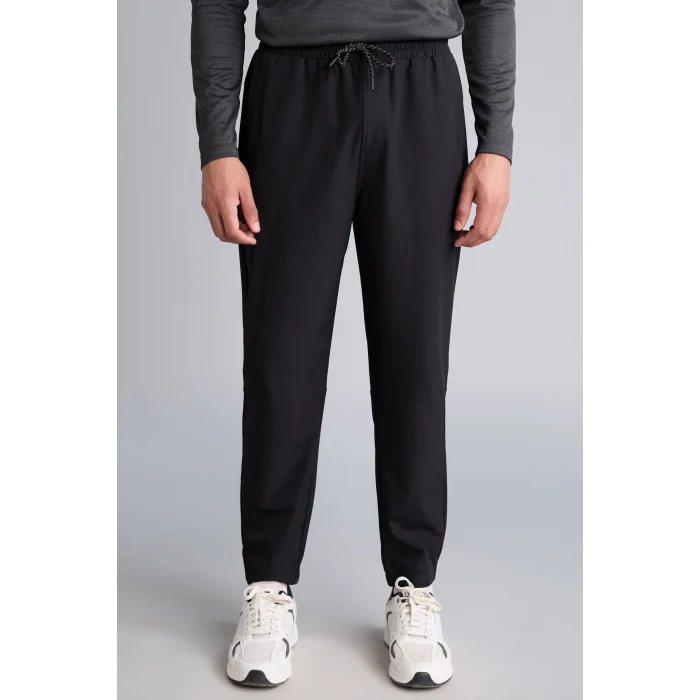 Defacto H6170AXBK81 Siyah Standart Fit Paçası Lastikli Dokuma Jogger