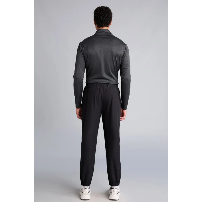 Defacto H6170AXBK81 Siyah Standart Fit Paçası Lastikli Dokuma Jogger