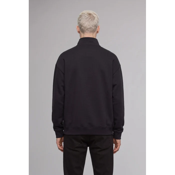 Defacto H3173AXNV173 Lacivert Boxy Fıt Sweatshirt