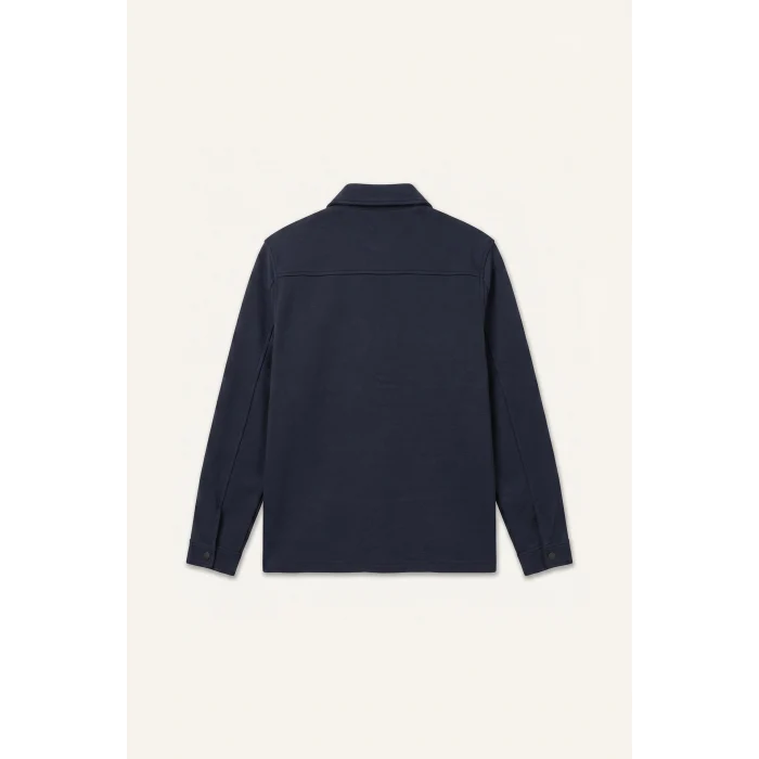 Defacto H6548AXNV146 Lacivert Regular Fit Çift Cepli Gömlek Ceket