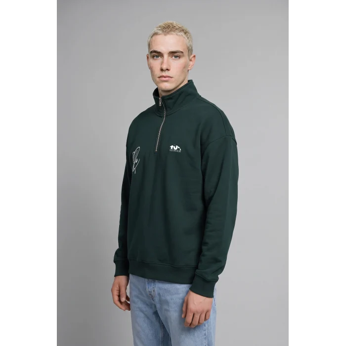 Defacto H3172AXGN852 Yeşil Boxy Fıt Sweatshirt