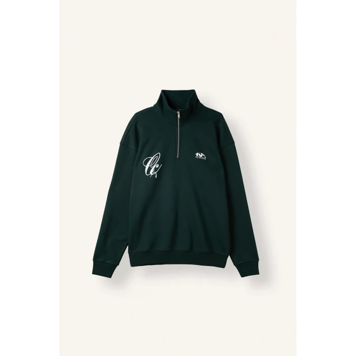 Defacto H3172AXGN852 Yeşil Boxy Fıt Sweatshirt