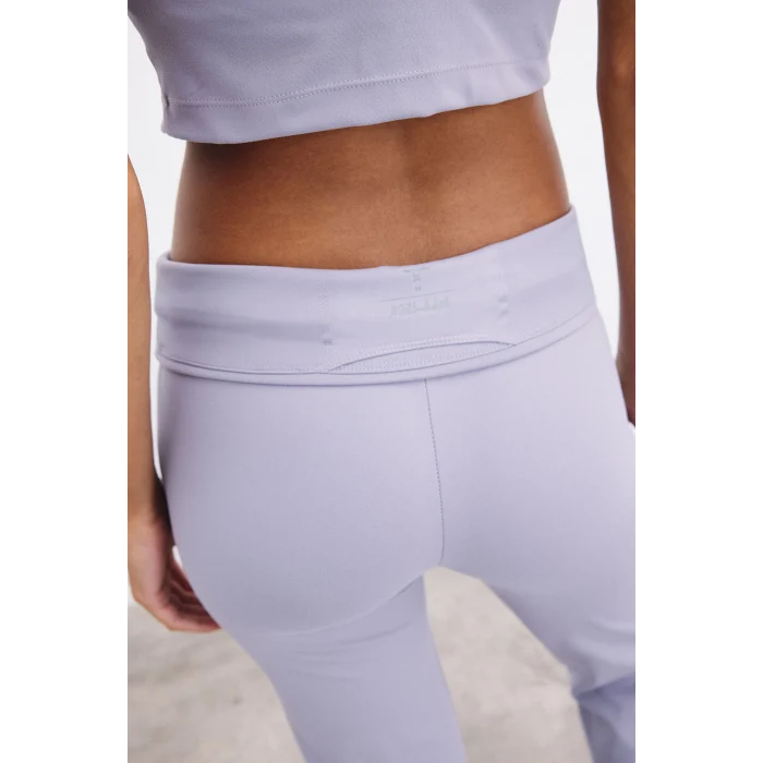 Defacto C9192AXPR522 Mor Esnek Kumaş Aırtech Flare Fit Yüksek Bel Beli Saran Sporcu Pantolon