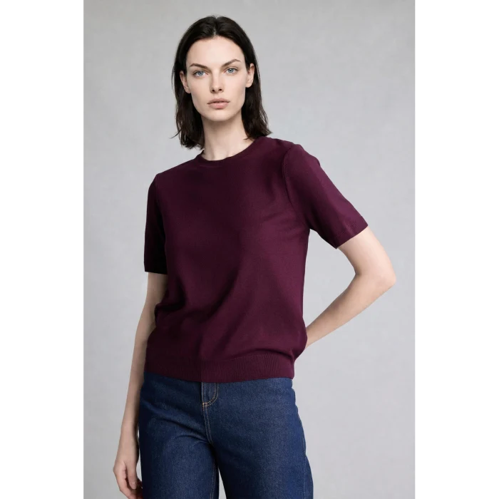 Defacto D6272AXBR327 Bordo Regular Fıt Bisiklet Yaka Bordo Kazak