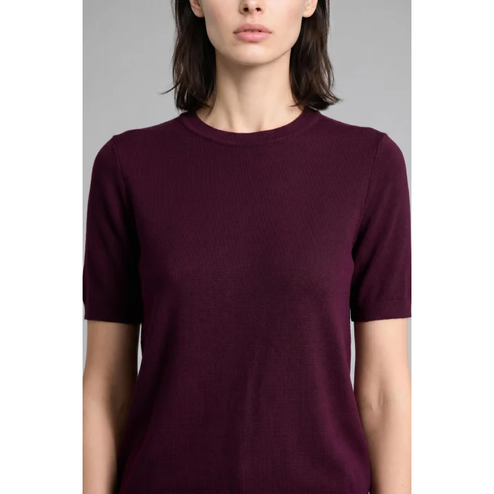 Defacto D6272AXBR327 Bordo Regular Fıt Bisiklet Yaka Bordo Kazak