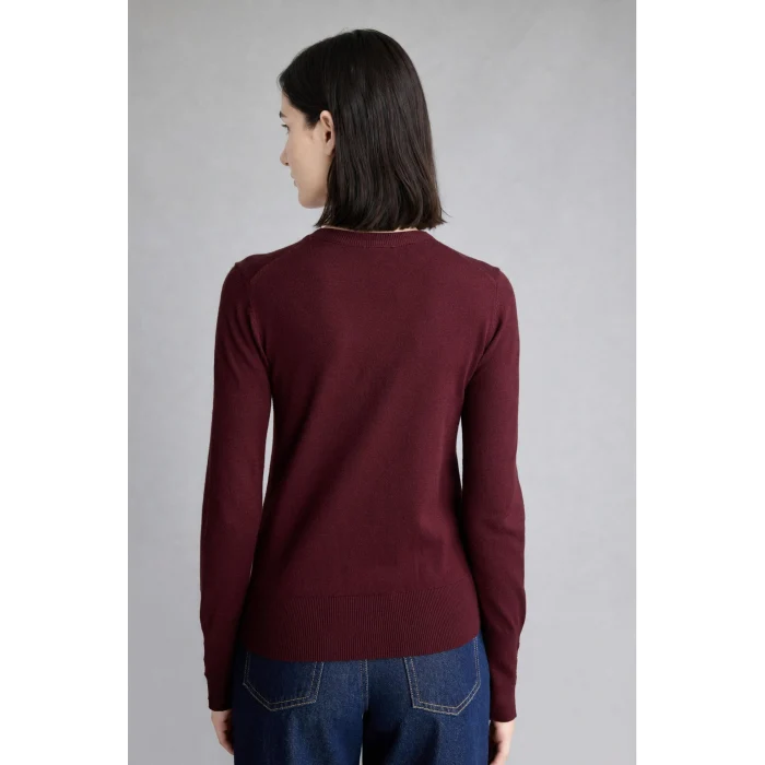 Defacto D6272AXBR327 Bordo Regular Fıt Bisiklet Yaka Bordo Kazak