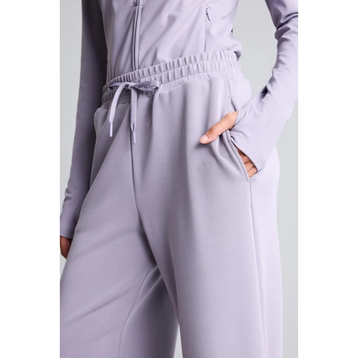 Defacto I6280AXPR522 Mor Relaxed Fit Geniş Paça Standart Boy Modal Sporcu Eşofman Altı