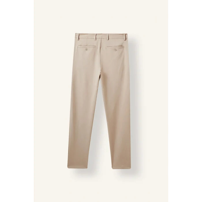 Defacto C7508AXBG766 Bej Taılored Fit Düz Paça Pantolon