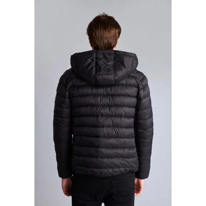 Defacto N4661AZBK27 Siyah Sıcak Tutan Su İtici Slim Fit Mont