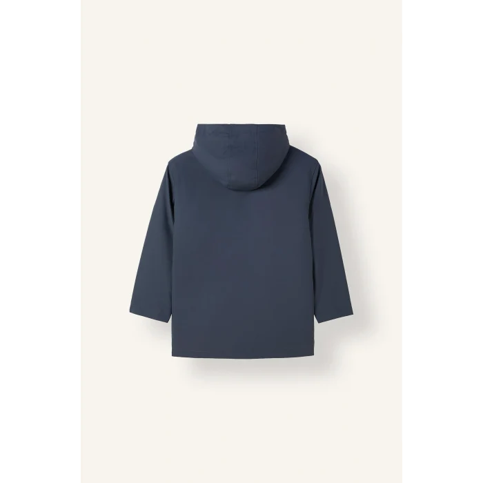 Defacto C4315A8NV241 Lacivert Rüzgar Su Geçirmez Kapüşonlu Pelüş Astar Mont Erkek Çocuk