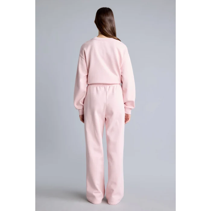 Defacto B8571AXPN38 Pembe Straıght Fıt Basıc Geniş Paça Beli Lastikli Eşofman Altı