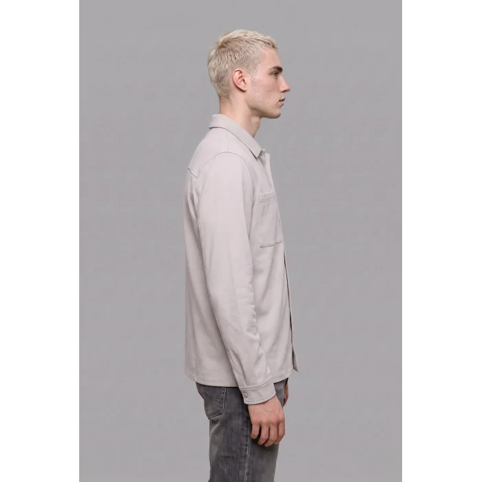 Defacto H6548AXGR293 Gri Regular Fit Çift Cepli Gömlek Ceket