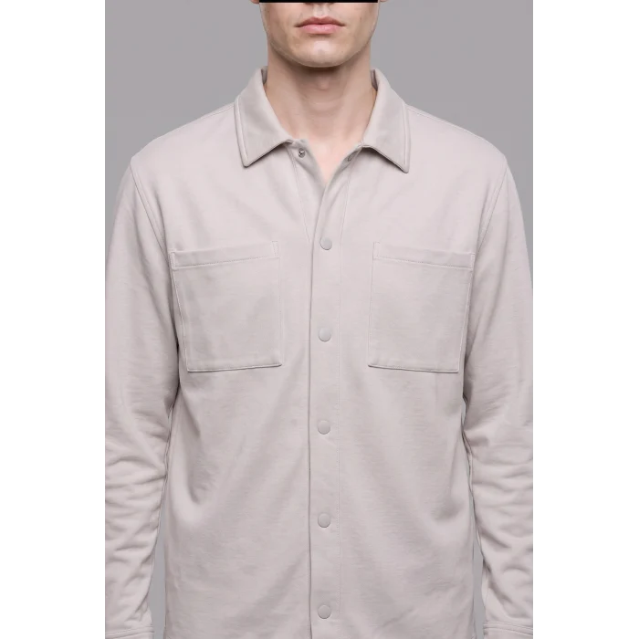Defacto H6548AXGR293 Gri Regular Fit Çift Cepli Gömlek Ceket