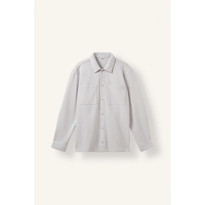 Defacto H6548AXGR293 Gri Regular Fit Çift Cepli Gömlek Ceket