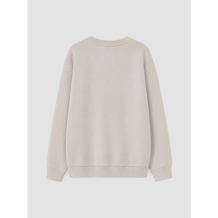 LCW Kids Gri Bisiklet Yaka Erkek Çocuk Kalın Sweatshirt