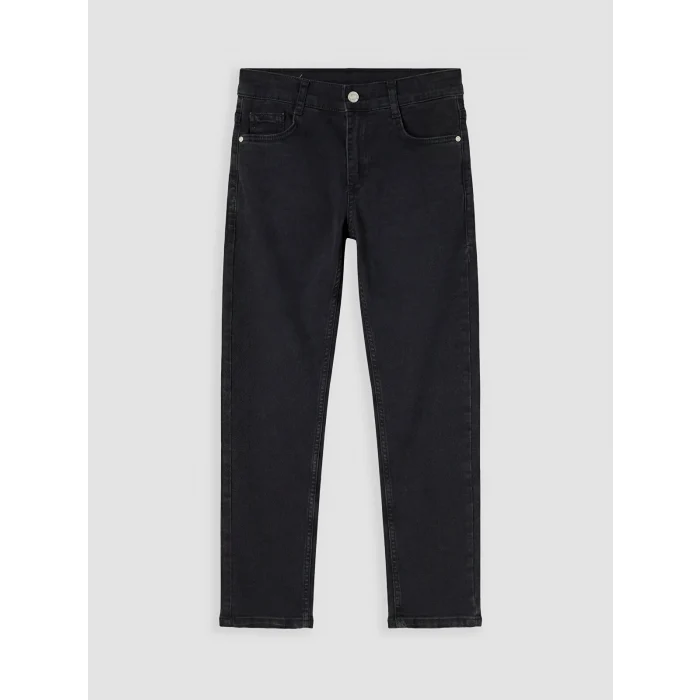 LCW Kids Siyah Slim Fit Erkek Çocuk Jean Pantolon