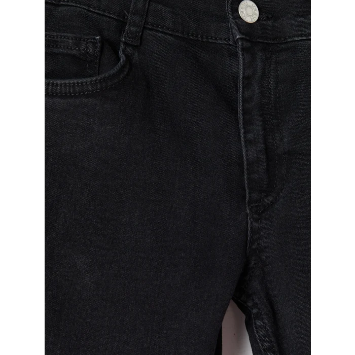 LCW Kids Siyah Slim Fit Erkek Çocuk Jean Pantolon