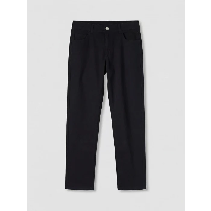 LCW Kids Siyah Slim Fit Erkek Çocuk Gabardin Pantolon