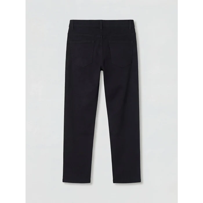 LCW Kids Siyah Slim Fit Erkek Çocuk Gabardin Pantolon