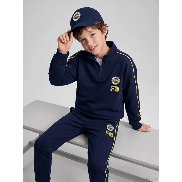 LCW Kids Lacivert Fenerbahçe Erkek Çocuk Sweatshirt