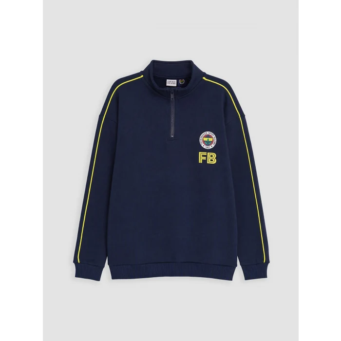 LCW Kids Lacivert Fenerbahçe Erkek Çocuk Sweatshirt