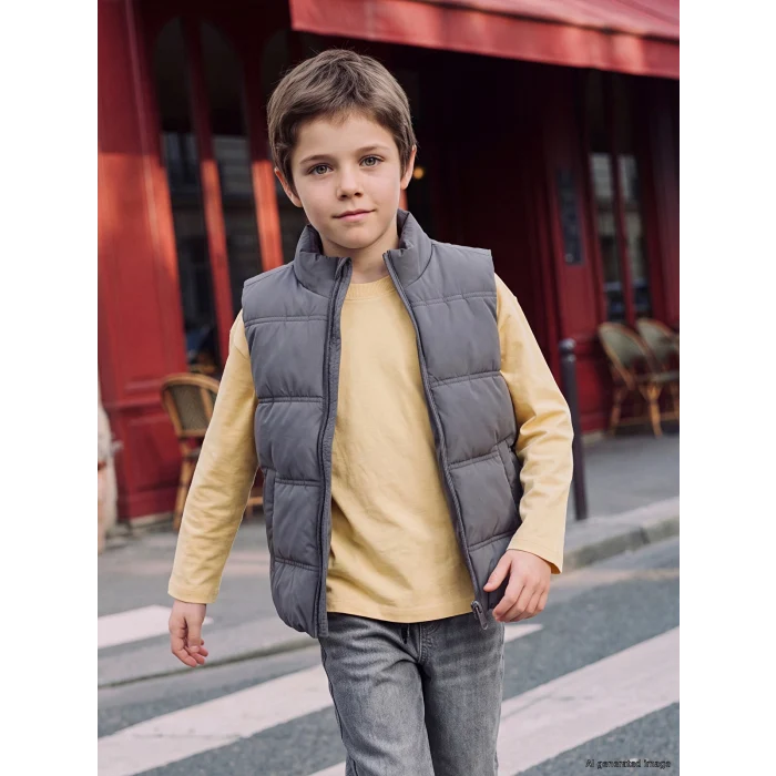 LCW Kids Gri Erkek Çocuk Yelek