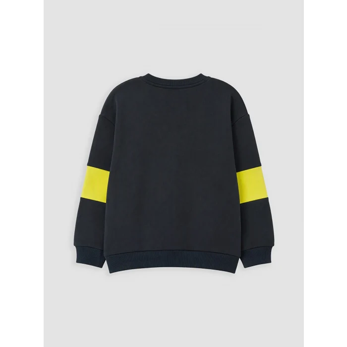 LCW Kids Lacivert Fenerbahçe Baskılı Erkek Çocuk Kalın Sweatshirt