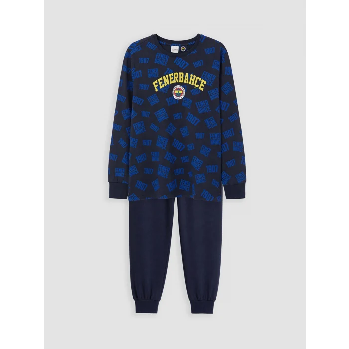 LCW Kids Lacivert Fenerbahçe Erkek Çocuk Pijama Takımı