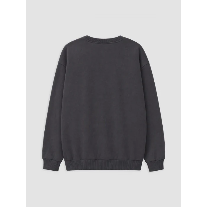 LCW Kids Antrasit Fortnite Baskılı Erkek Çocuk Sweatshirt