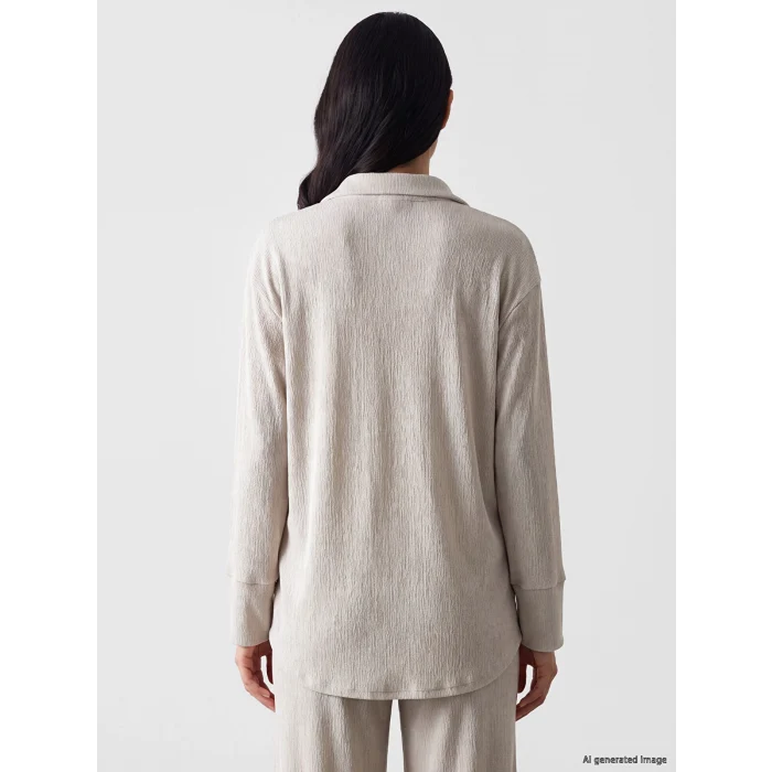 LCW EVERYDAY Gri Modal Karışımlı Oversize Kadın Gömlek Tunik