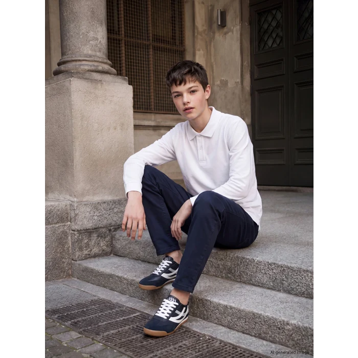 LCW Kids Lacivert Slim Fit Erkek Çocuk Gabardin Pantolon