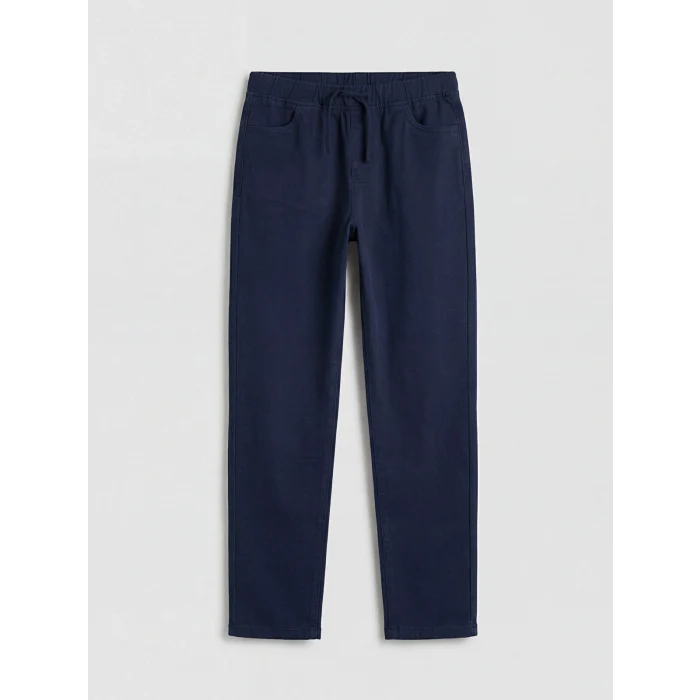 LCW Kids Lacivert Slim Fit Erkek Çocuk Gabardin Pantolon