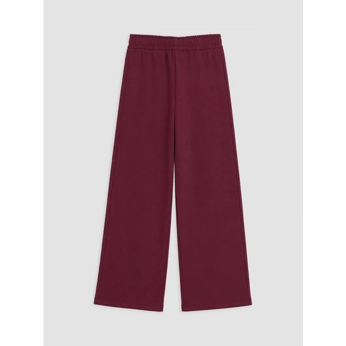 LCW Kids Bordo Polo Yaka Baskılı Kız Çocuk Eşofman Takım