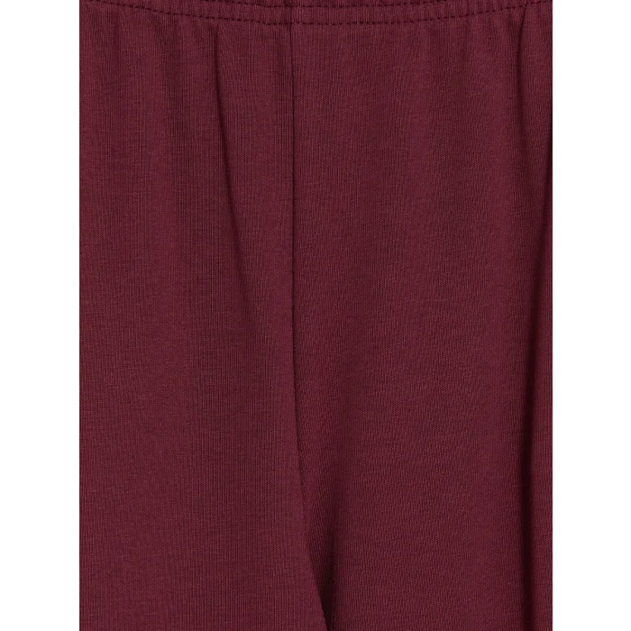 LCW Kids Bordo Polo Yaka Baskılı Kız Çocuk Eşofman Takım