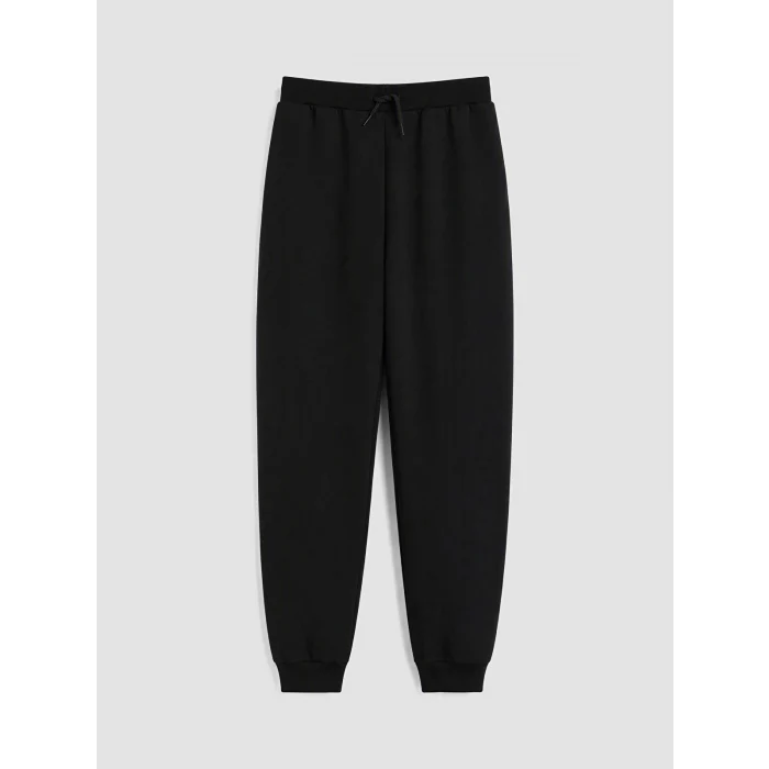 LCW Kids Siyah Kız Çocuk Jogger Eşofman Altı 2li Takım