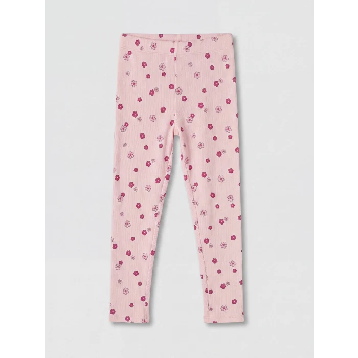 LCW Kids Pembe Desenli Kız Çocuk Tayt 2li