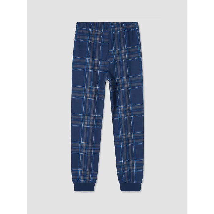LCW Kids Gri Bisiklet Yaka Erkek Çocuk Pijama Takım