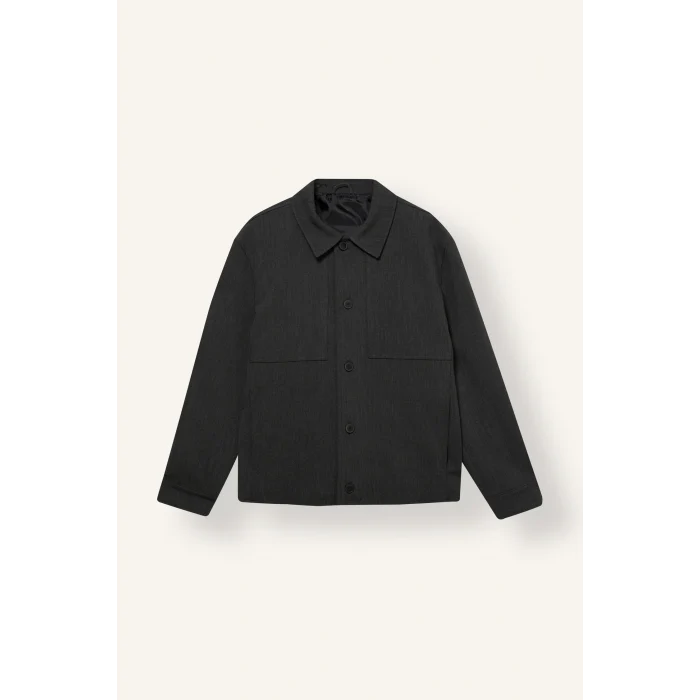 Defacto G6393AXGR309 Gri Regular Fıt Polo Yaka Astarlı Blazer Ceket