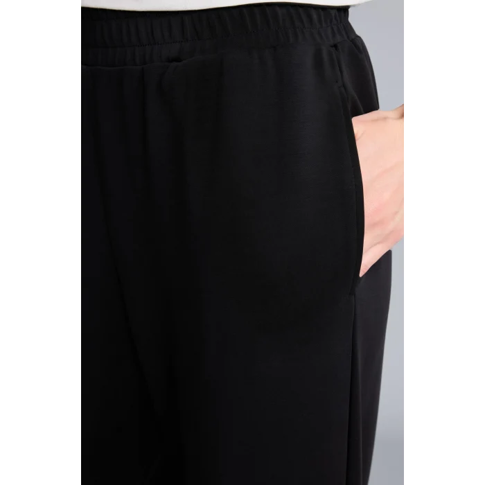 Defacto H7167AXBK81 Siyah Standart Fit Jogger Paça Cepli Modal Sporcu Eşofman Altı