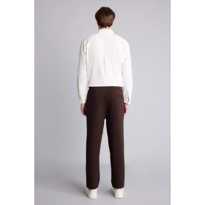 Defacto E7829AXBN116 Kahve Regular Fıt Cepli Düz Paça Pantolon