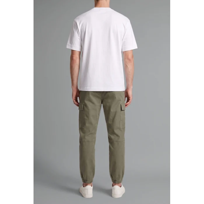 Defacto F4681AXKH401 Haki Regular Fit Beli Bağcıklı Kargo Cepli Jogger Pantolon