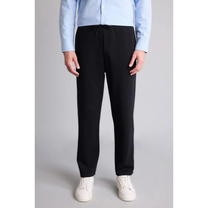 Defacto E7829AXBK81 Siyah Regular Fıt Cepli Düz Paça Pantolon