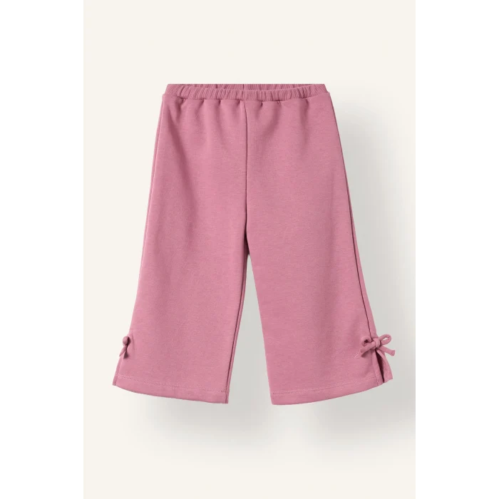 Defacto I7733A5PN67 Pembe 2li Takım Baskılı Sweatshirt Eşofman Altı Kız Bebek