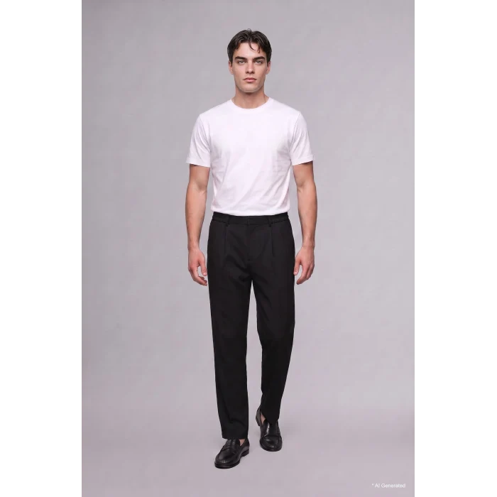 Defacto H5017AXBK27 Siyah Wide Leg Geniş Kalıp Normal Bel Geniş Paça Pantolon