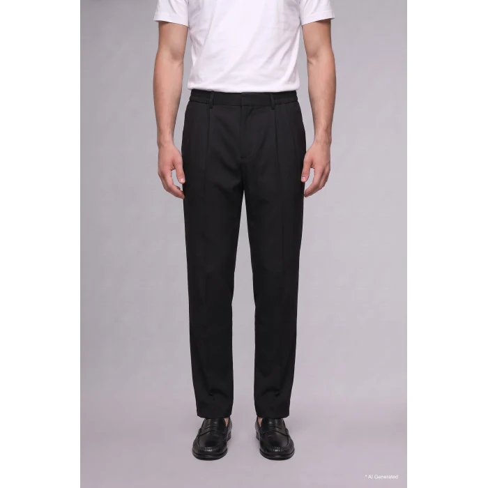 Defacto H5017AXBK27 Siyah Wide Leg Geniş Kalıp Normal Bel Geniş Paça Pantolon